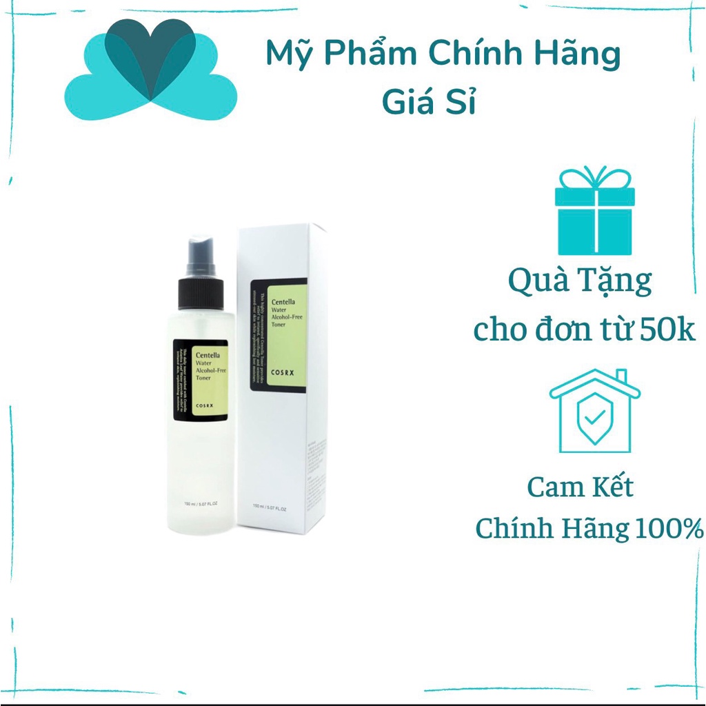 Nước hoa hồng giảm mụn không cồn COSRX Centella Water Alcohol-Free Toner 150ml