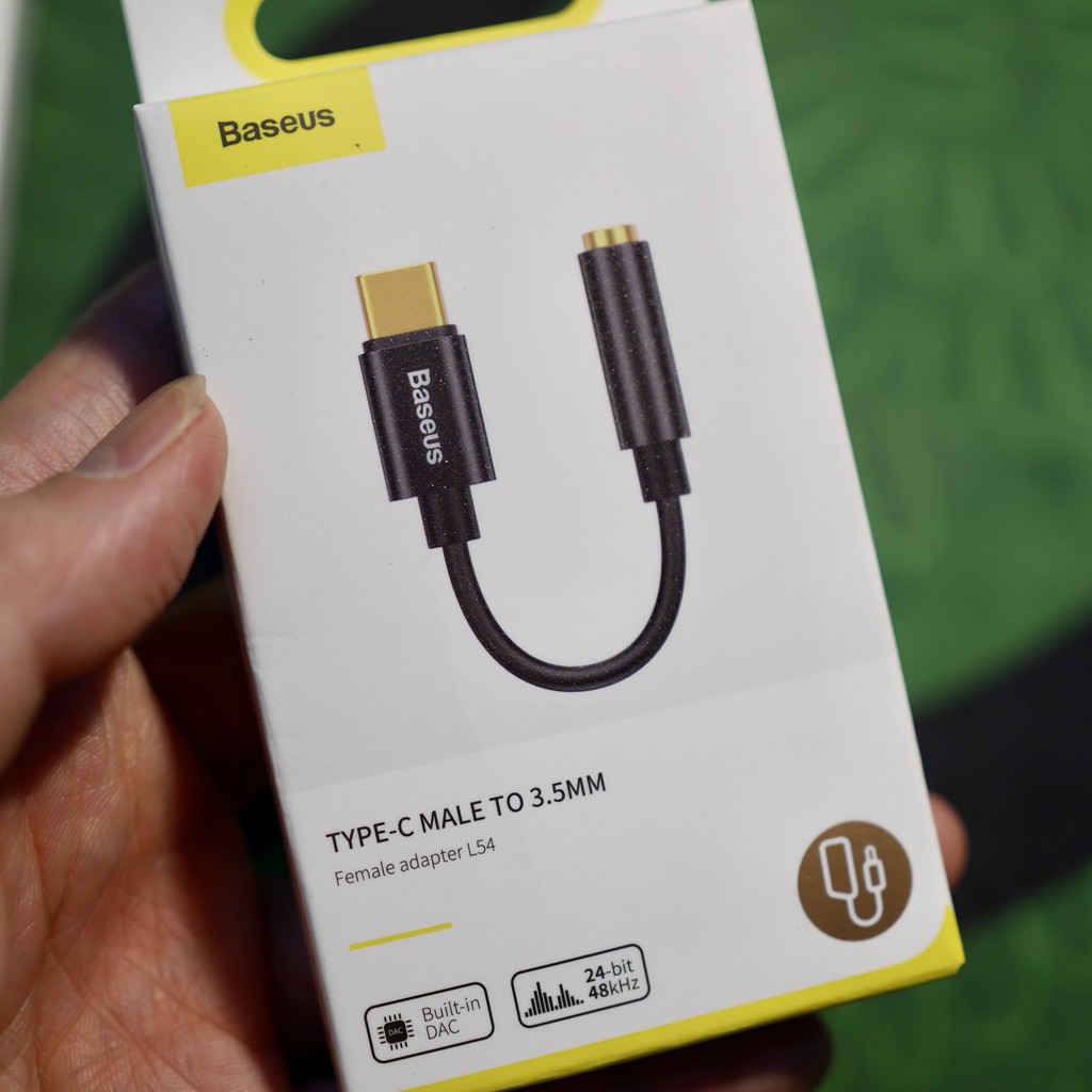 Baseus- Cáp, giắc chuyển đổi Type C to 3.5 Mm- L54 & Bộ Chuyển 2 in 1 Usb C to Usb C & 3.5- L60s, Hub 3 in 1- L49