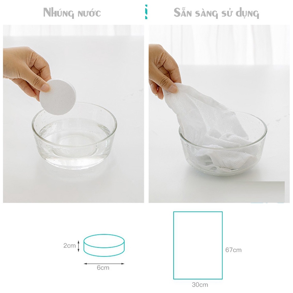 Khăn tắm nén du lịch bằng cotton  dùng một lần tiện dụng Store4girls, kích thước nén nhỏ gọn thuận tiên mang đi xa