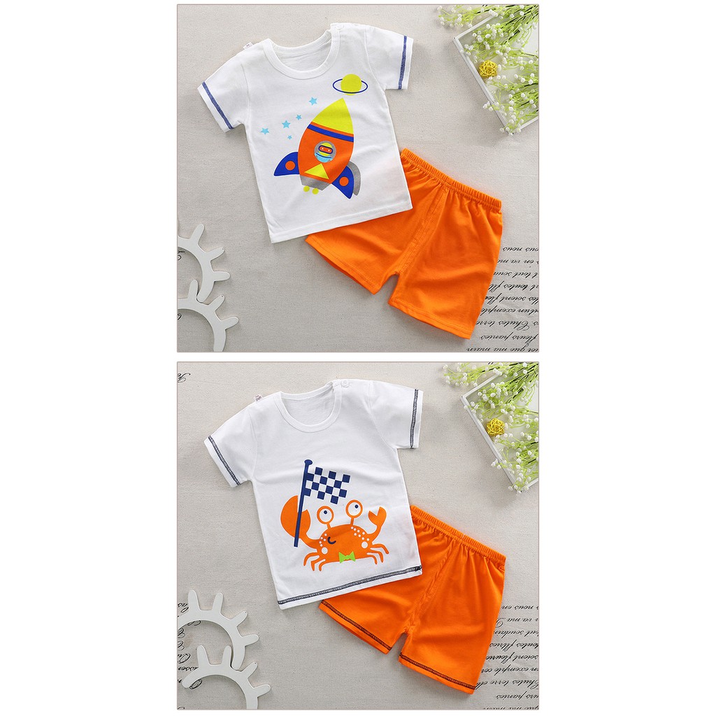 Set quần áo cotton bé trai cao cấp 8-17kg - Baby 2