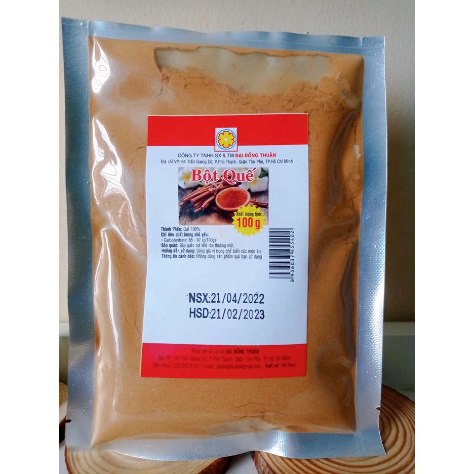 Bột quế nguyên chất làm gia vị chế biến thực phẩm, làm bánh (Cinnamon powder)(túi 100gr)