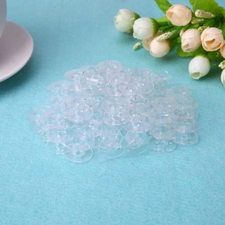 50pcs Universal Plastic Transparent Empty Bobbins Spool for Sewing Machine