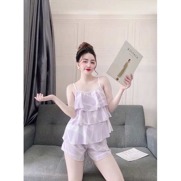 SET đồ ngủ 2 dây tầng xinh xắn | BigBuy360 - bigbuy360.vn