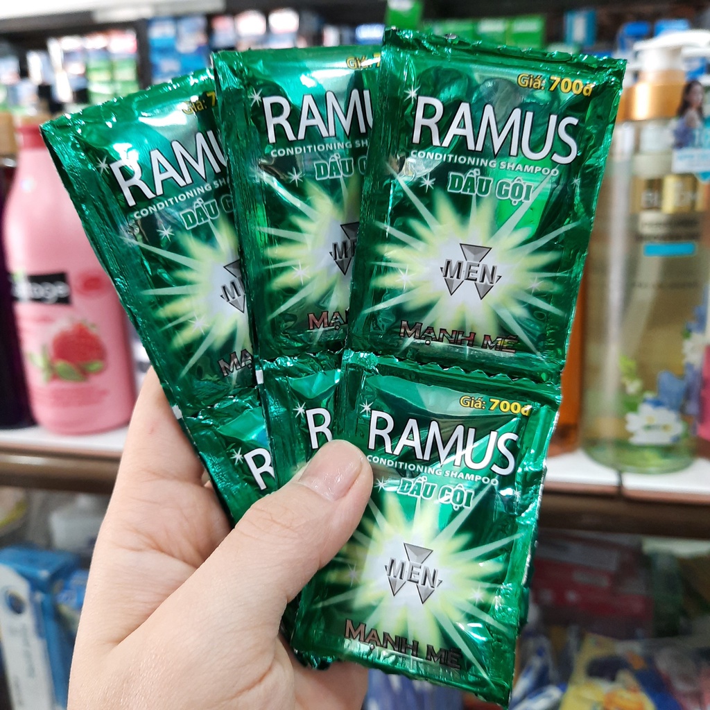 Dây 12 Gói Dầu Gội Ramus Men 4ml.