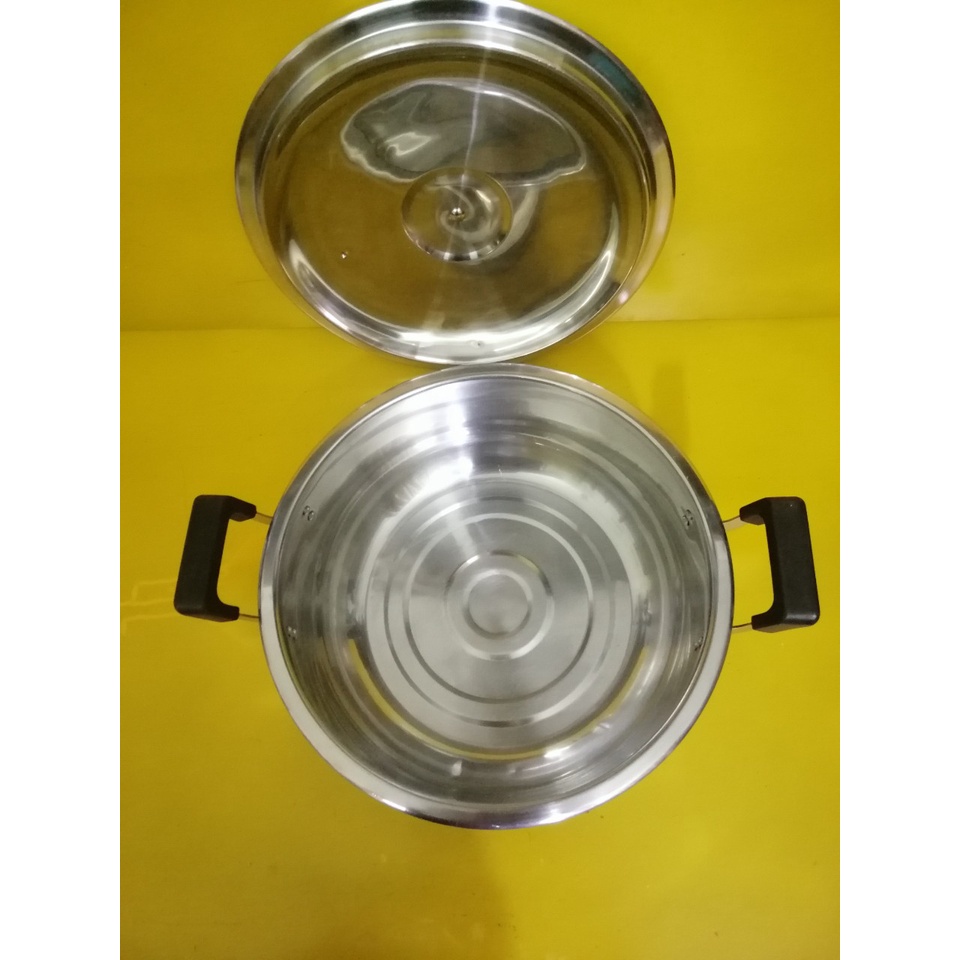 Nồi inox nội địa Nhật, size 30cm, cao 12cm (mã 560KT), Không dùng từ