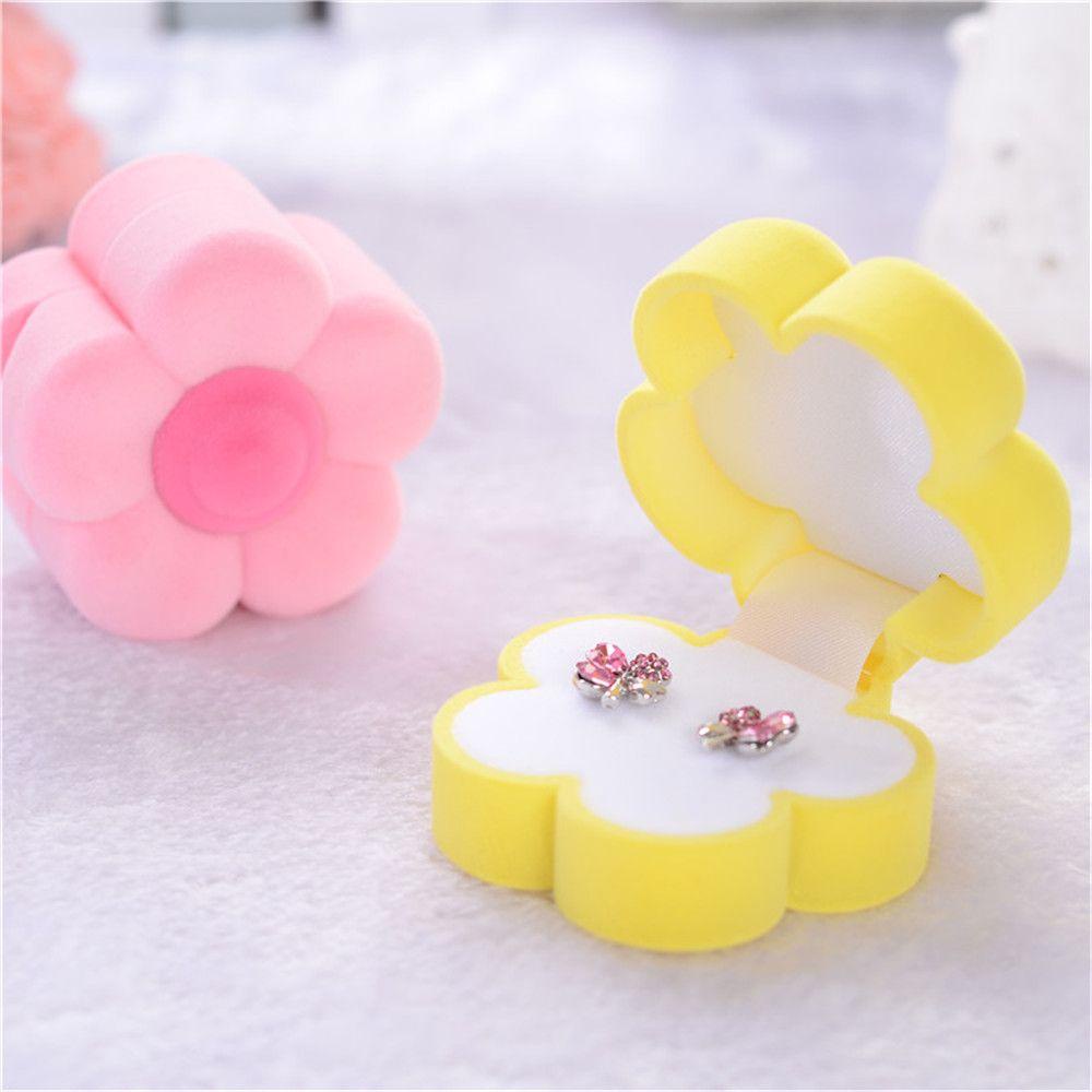 SOMEDAYZL Hộp Đựng Nhẫn Hình Hoa Hướng Dương Ốp
