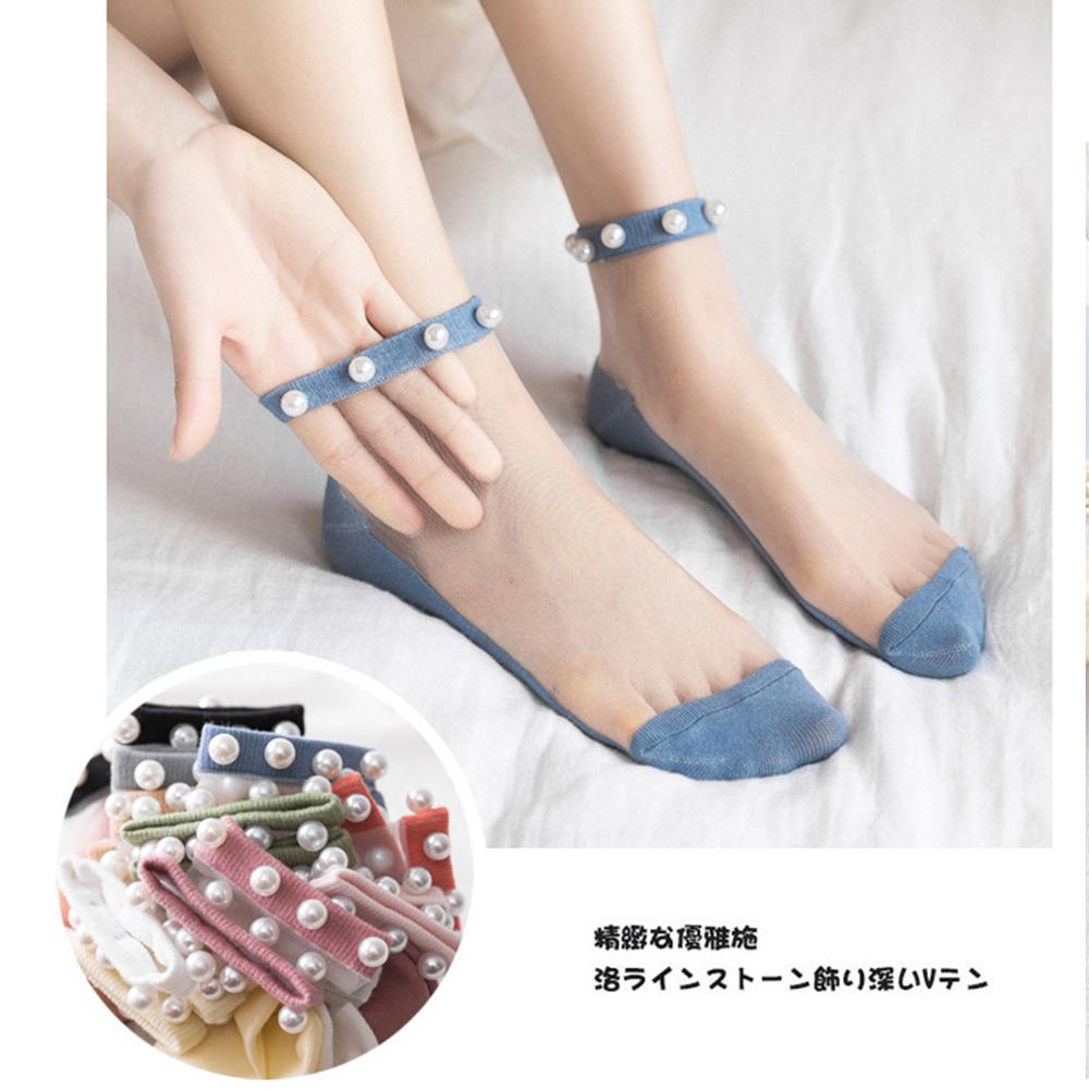 Vớ Lưới Cotton Nylon Phối Ren Thoáng Khí