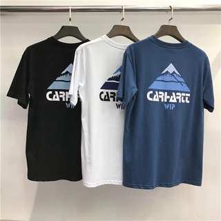 Carhartt áo thun ngắn tay in hình thẻ xe đạp leo núi cá tính cho nam nữ