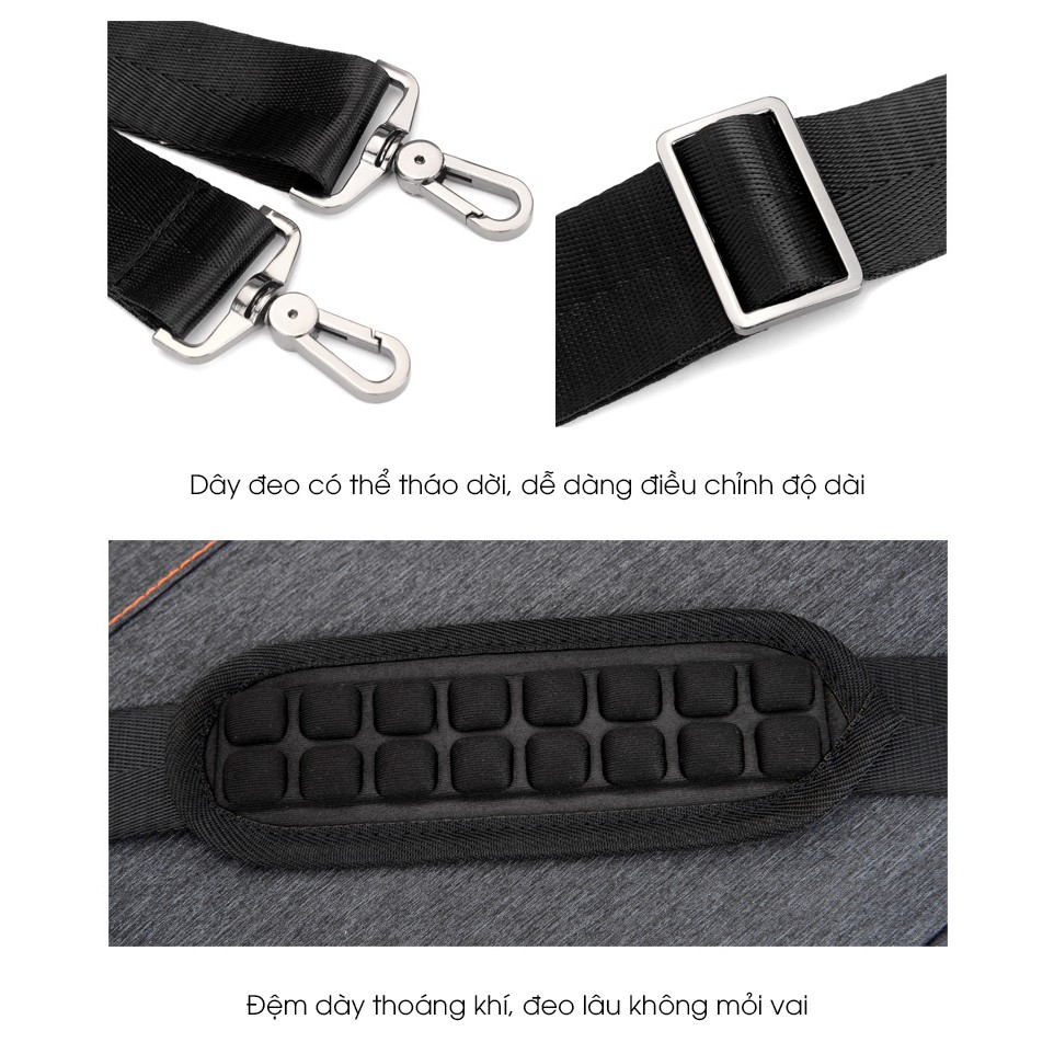 Cặp công sở nam đi làm, đựng Laptop 14 inch, 15,6 inch cao cấp, cặp văn phòng nam xách tay, có dây đeo, nhỏ gọn | BigBuy360 - bigbuy360.vn