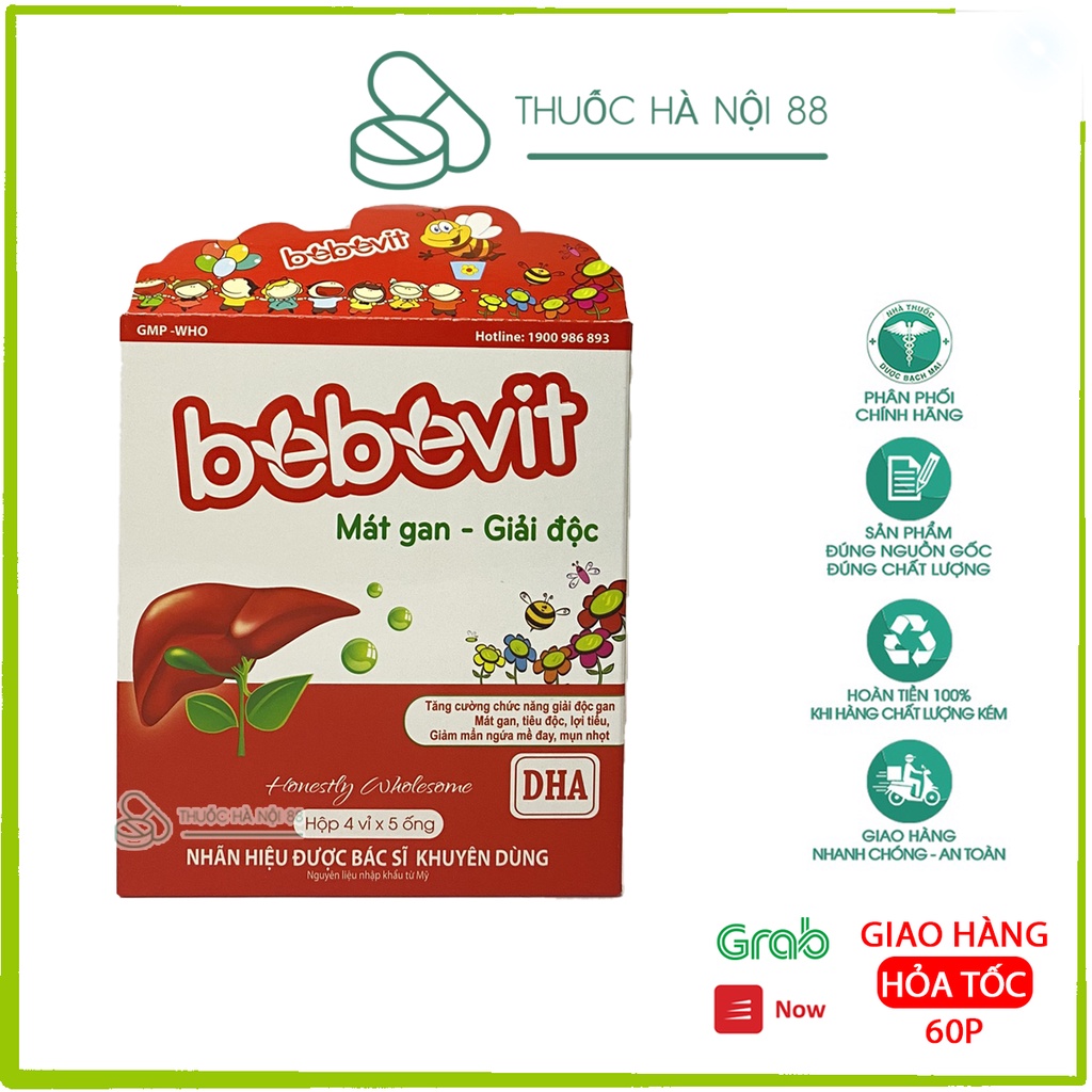BEBEVIT MÁT GAN – Giải độc thanh nhiệt giải độc gan ,tăng cường chức năng gan