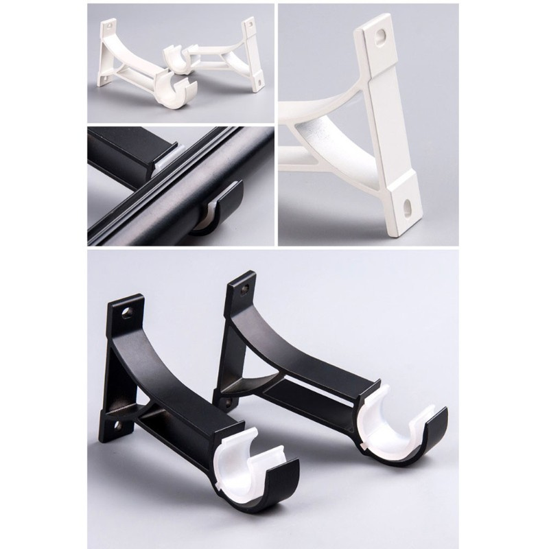 2 Giá đỡ thanh treo rèm cửa sổ 1 inch gắn tường tiện dụng