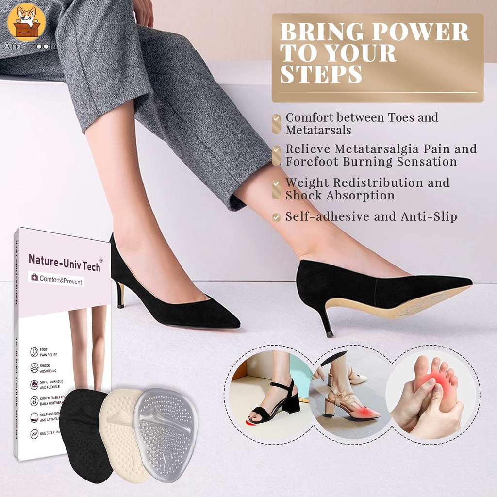 Miếng Lót Giày Cao Gót Giảm Đau Chân Có Thể Tái Sử Dụng