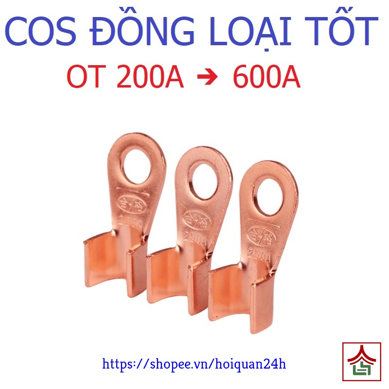 COS Đồng Nguyên Chất Loại To OT-150A, 200A, 250A, 300A, 400A, 500A, 600A Đủ Loại