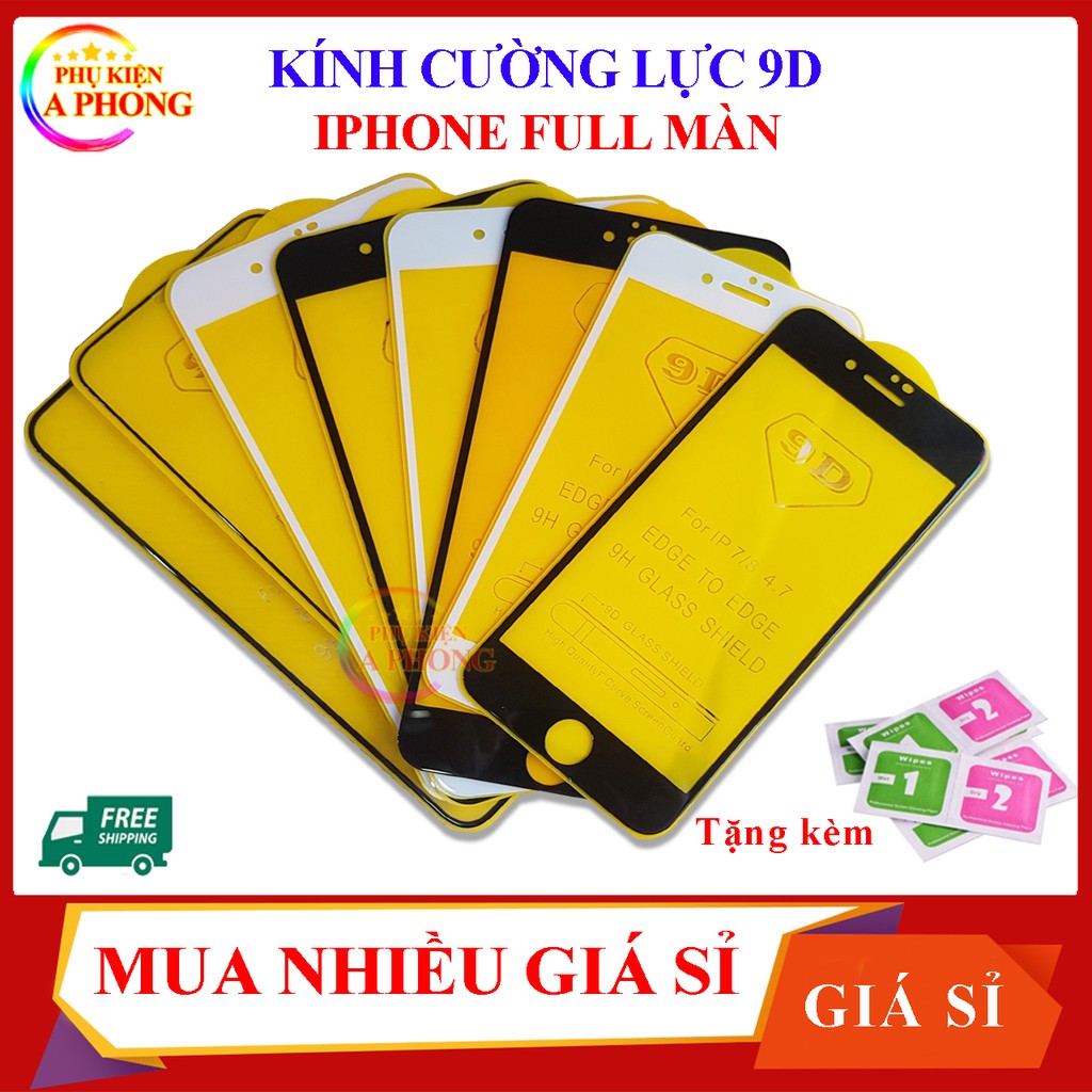 [Mua 5 cái Giá Sỉ] Cường lực iPhone 5,6, 6s, 6Plus, 6sPlus, 7, 7Plus, 8, 8Plus, X, Xs, Xr, XsMax,11,11Pro,11ProMax Full