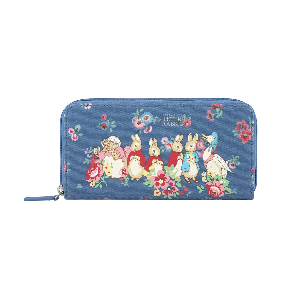 Cath Kidston - Ví cầm tay Continental Zip Wallet Peter Rabbit - 984805 - Chalk Blue