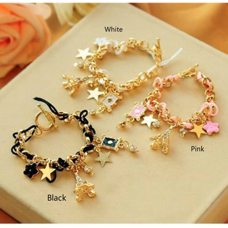 Vòng đeo tay phối mặt hình ngôi sao xinh xắn thời trang cho nữ | BigBuy360 - bigbuy360.vn