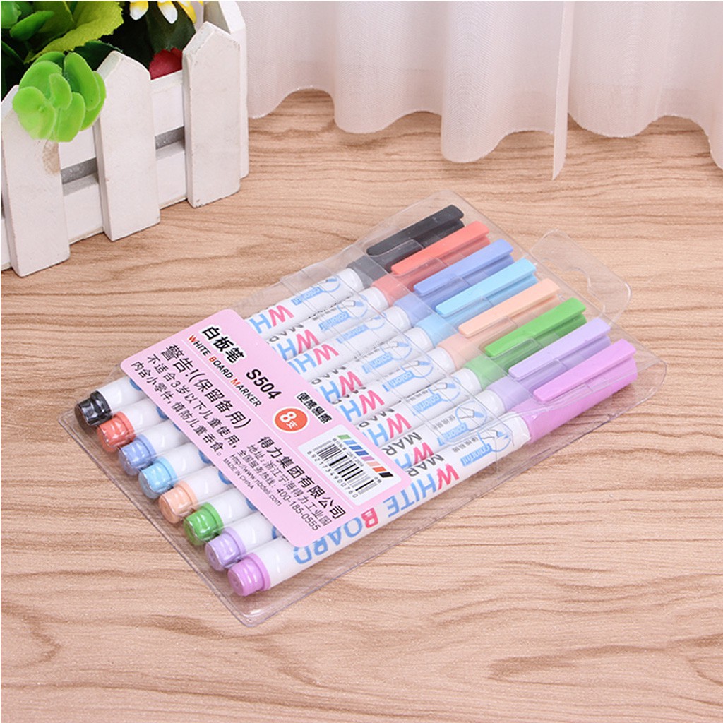 toto ღ 8 Colors Wipeable Liquid Chalk Glass Marker Pen Shop Car