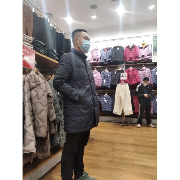 Áo phao lông vũ dáng lỡ xuất Hàn