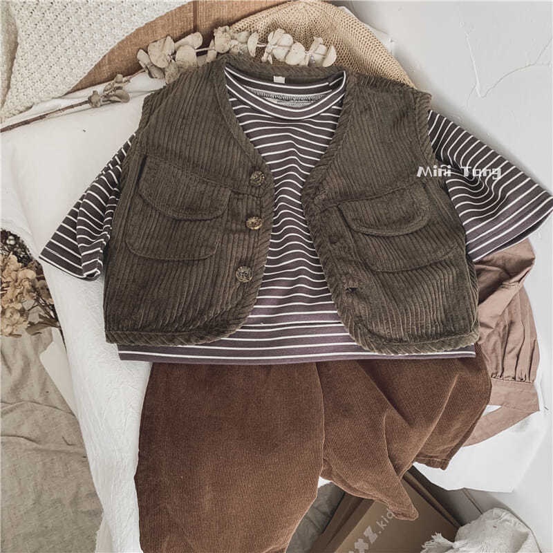 Áo Khoác Vest Không Tay Dáng Rộng Phong Cách Retro Thời Trang Xuân Thu Dành Cho Nữ / Nam