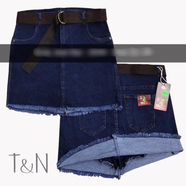 Váy quần jean giãn kèm nịt bigsize 30-38