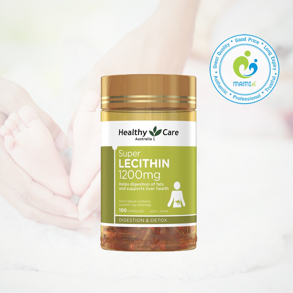 Mầm đậu nành (100v) tăng cường sinh lý, ngăn lão hóa cho phụ nữ trên 18 tuổi Healthy Care Super Lecithin 1200mg, Úc | BigBuy360 - bigbuy360.vn