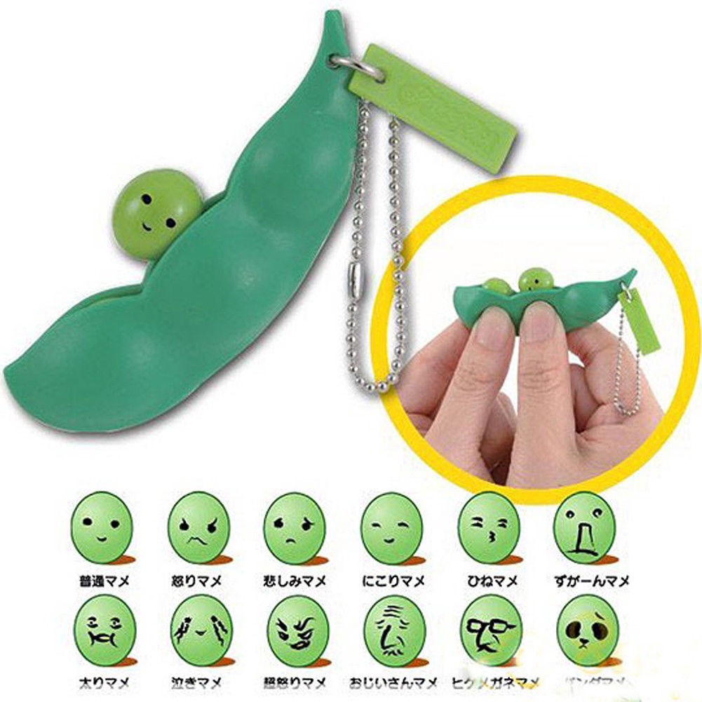 Đồ chơi bóp Squishy hình đậu Hà Lan dễ thương