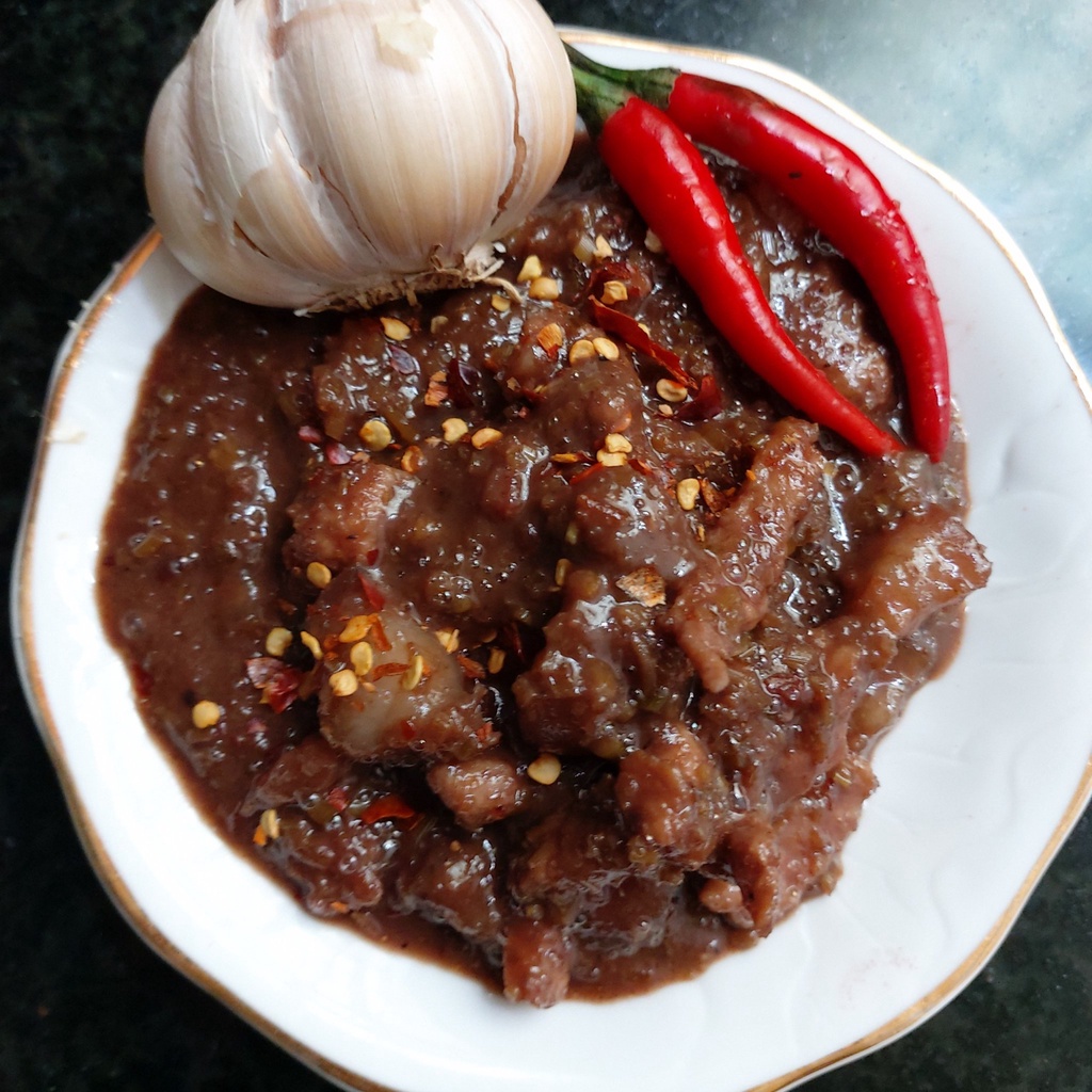 Mắm ruốc Huế kho thịt ba chỉ xả ớt hũ 400 gram | BigBuy360 - bigbuy360.vn