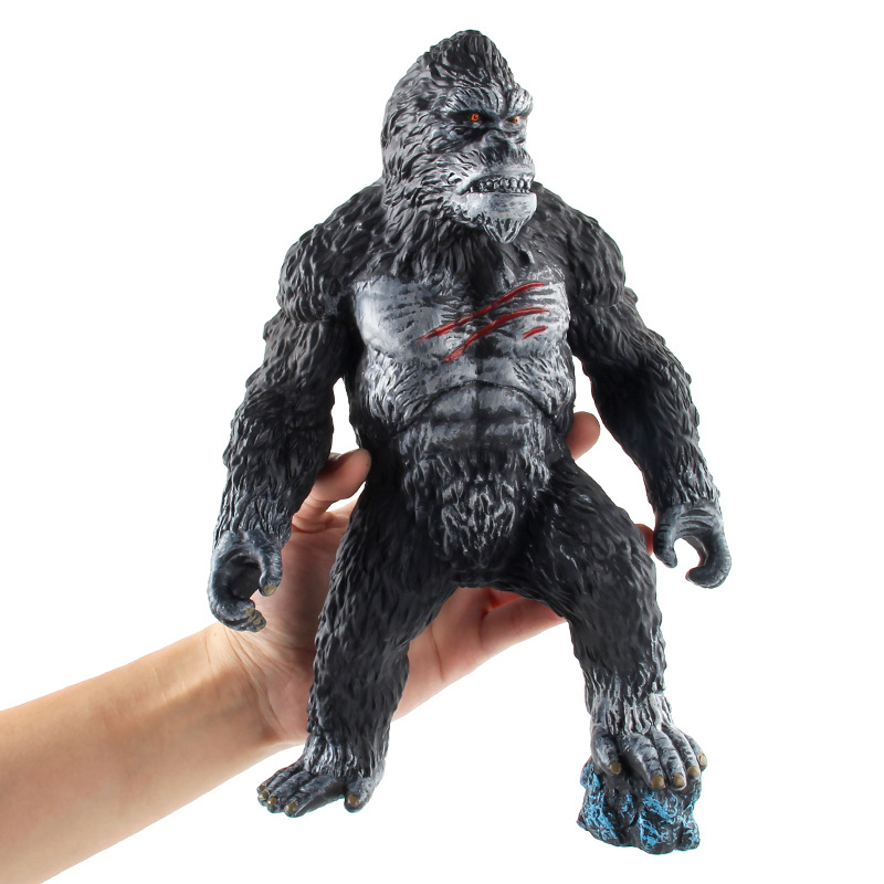 Large Simulation King Kong Great Ape Animal Model Big Chimpanzee Plastic Decoration Children Educational Toy Gift