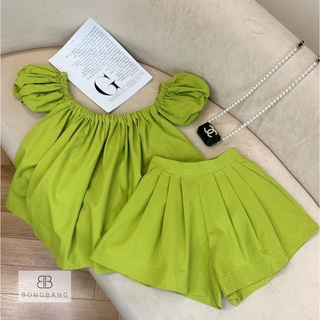 Set trễ vai thô mềm chuẩn form , sêt đồ nữ bánh bèo xinh (T01)