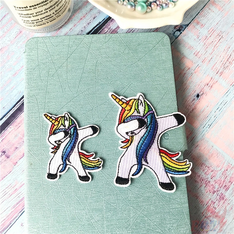 ☸ Sticker Ủi Thêu Hoạt Hình Dễ Thương ☸ 1 Cái Tự May Thêu Trên Sắt Trên Huy Hiệu Miếng Vá