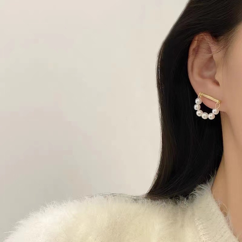 Khuyên Tai Đính Hạt Ngọc Trai Nhỏ Đơn Giản Chất Lượng Cao Thời Trang Năm 2022 Cho Nữ