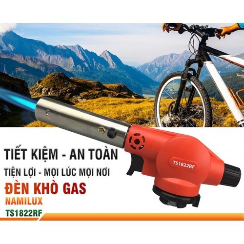 Đèn khò gas mini NAMILUX TS1822RF - Sử dụng lon gas mini