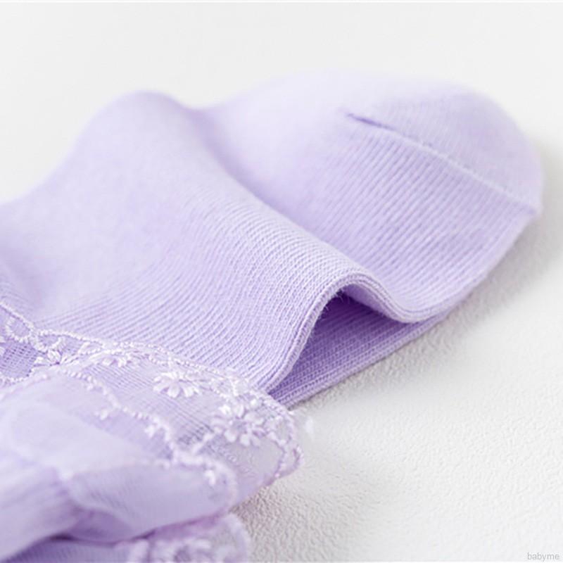 Vớ Vải Cotton Phối Ren Phong Cách Công Chúa Cho Bé Gái