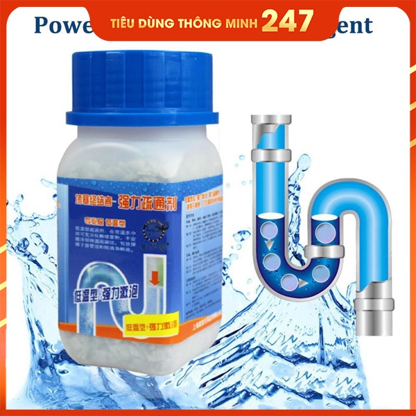 Bột thông Cống ,Thông Bồn Cầu Thần Thánh ,Thông Tắc Bồn Cầu Bồn Rửa Mặt Đường Ống Nhanh Chóng FREESHIP Loại Cực Mạnh