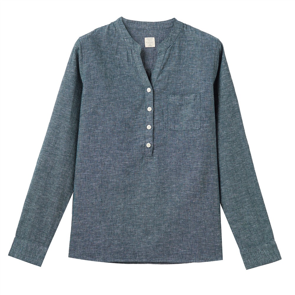 Áo Sơ Mi Linen Dài Tay Nữ Giordano 05340005