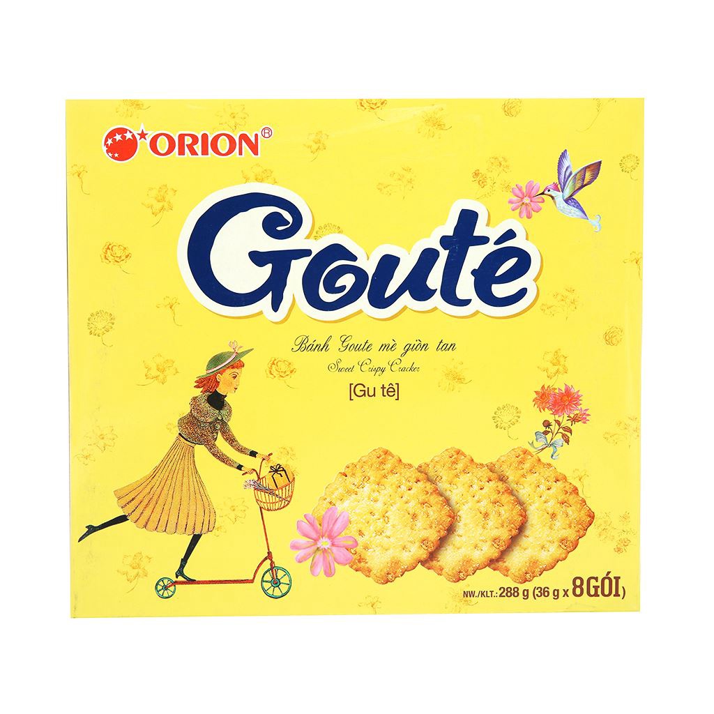 Bánh Goute Mè Giòn Tan 8 gói ( Hộp 288g)