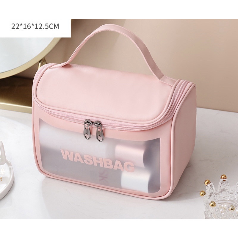 TÚI ĐỰNG MỸ PHẨM COSMETIC BAG MẪU MỚI NHẤT 2022, Túi đựng mỹ phẩm,đồ du lịch bằng nhựa chống thấm Washbag
