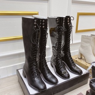 Bốt boot đan dây da lì khoá hông fullbox hàng quảng châu cao cấp