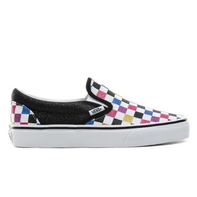 Giày vans slip on (GLITTER CHECKERBOARD CLASSIC SLIP-ON SHOES)