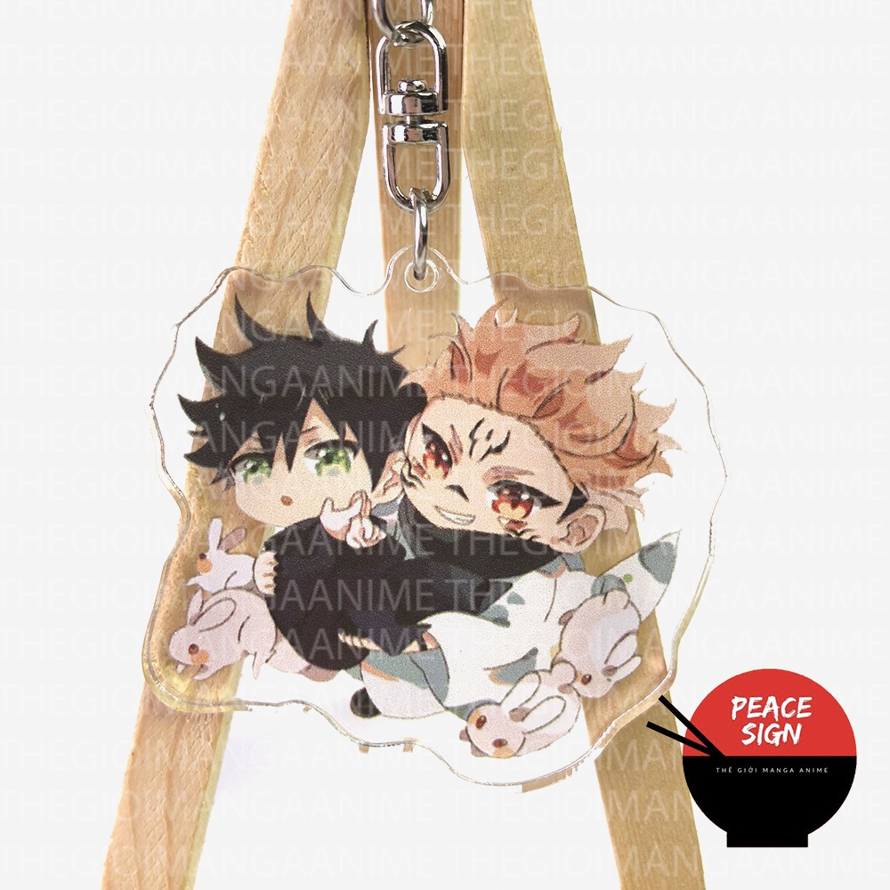 ( Mica trong acrylic ) Móc khóa JUJUTSU KAISEN ver COUPLE - CHÚ THUẬT HỒI CHIẾN quà tặng xinh xắn chibi anime