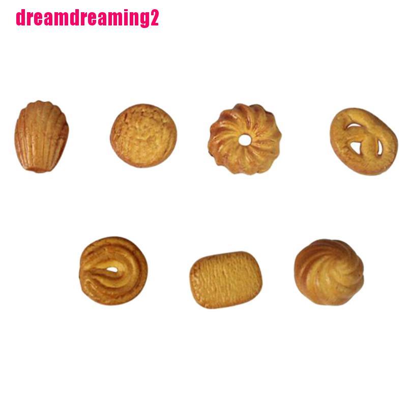 Bộ 7 Mô Hình Bánh Quy Mini Dễ Thương Tỉ Lệ 1: 1