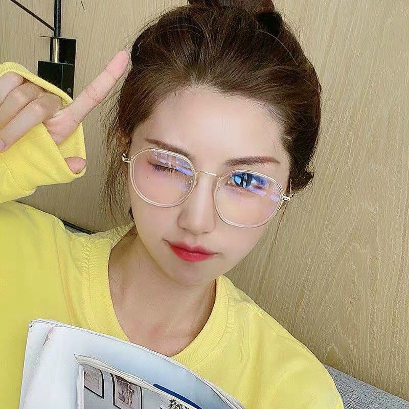 Kính oval ngố loại 1 gọng kim loại viền | BigBuy360 - bigbuy360.vn