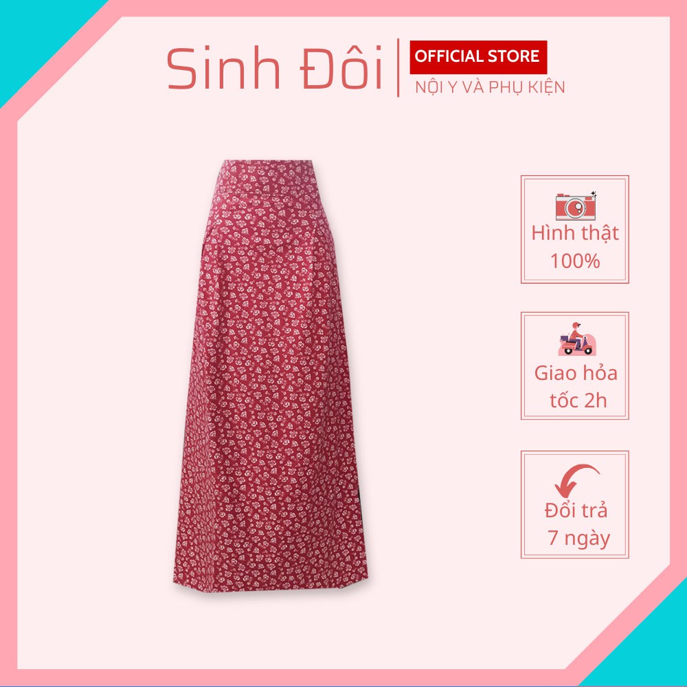 Váy chống nắng 2 lớp, 1 lớp chất cotton cao cấp mềm mịn thoáng mát dạng dán giúp che nắng cho nữ