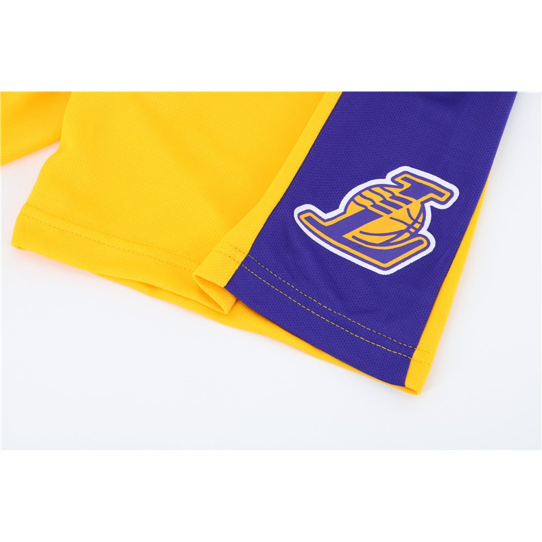 Set quần áo bóng rổ Los Angeles Lakers - Bộ quần áo thi đấu bóng rổ - Bộ đồ bóng rổ NBA