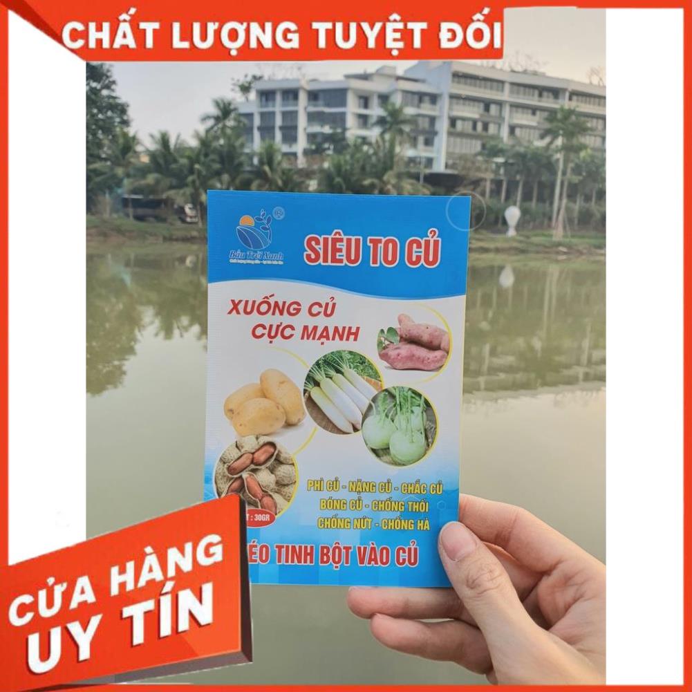 Phân bón siêu to củ nặng củ⚡️hàng chính hãng⚡️to củ, chắc nặng,bóng củ, mã đẹp,chống nứt thối, kéo tinh bột vào củ 2 3