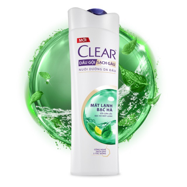 DẦU GỘI CLEAR MÁT LẠNH BẠC HÀ (370G)