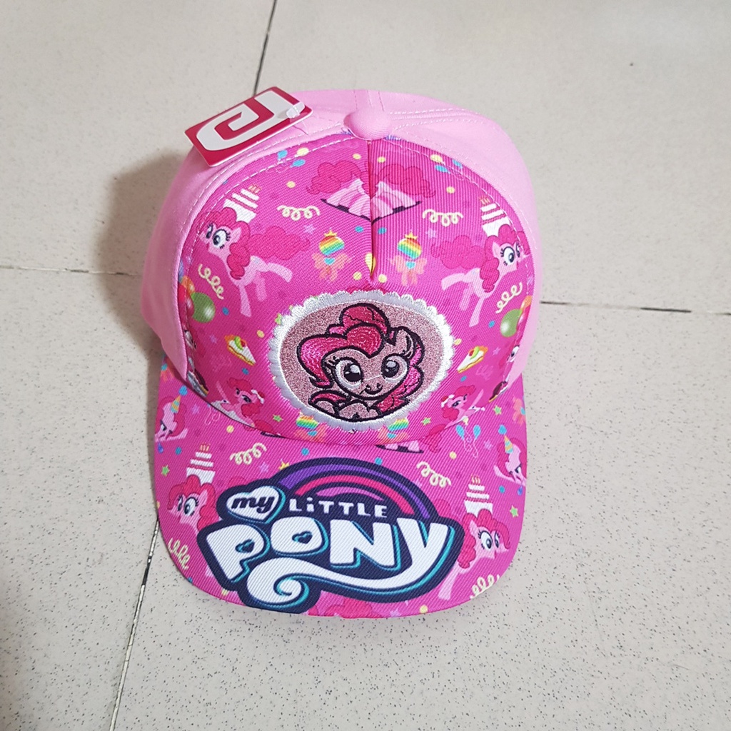 Nón kết hoạt hình Pony unicorn 1 sừng và công chúa elsa hình thêu sắc nét cho bé gái