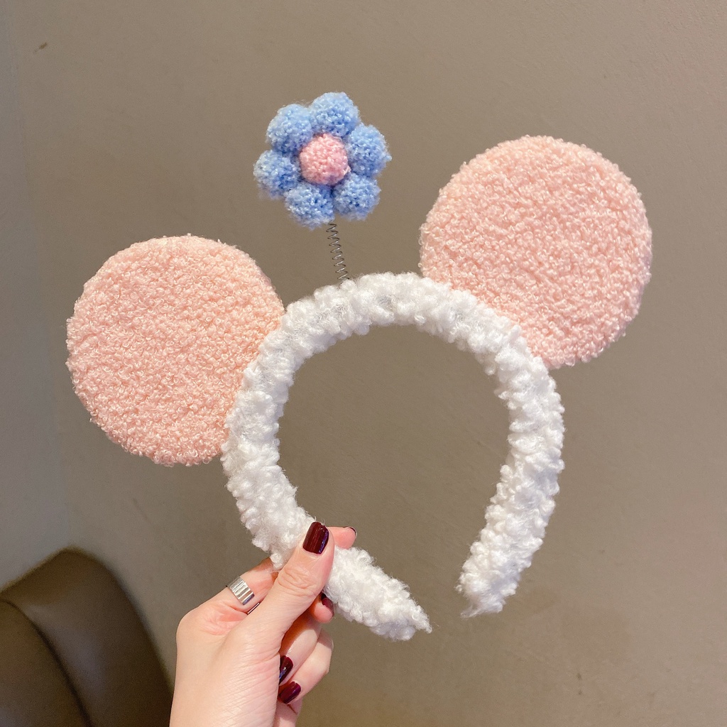 Băng đô cài tóc tai chuột mickey hoa xinh phong cách Nhật Bản dễ thương xinh xắn mã ct4