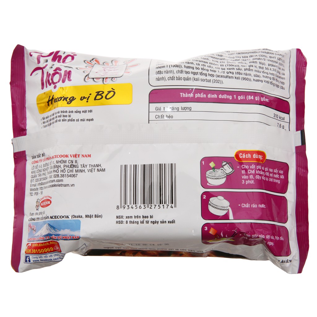 Phở trộn Đệ Nhất vị bò/ vị thập cẩm 84g | BigBuy360 - bigbuy360.vn