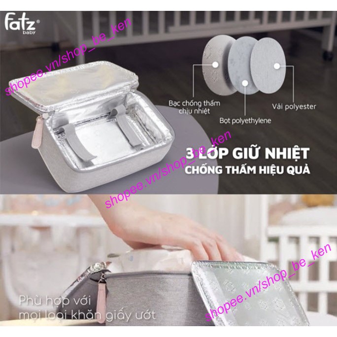 Túi ủ ấm khăn giấy ướt cổng USB an toàn tiện lợi Fatzbaby Fatz WARM 2 - FB7000SL